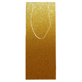 Sac Cadeau Pour Bouteille Parties scintillant en or Faux (Dos)