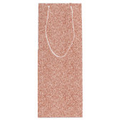 Sac Cadeau Pour Bouteille Parties scintillant rose Gold Sparkle boîte cadea (Dos)