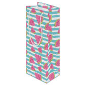 Sac Cadeau Pour Bouteille Pastèque (Dos Angle)