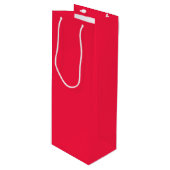 Sac Cadeau Pour Bouteille Pastèque Rose Uni (Devant Angle)