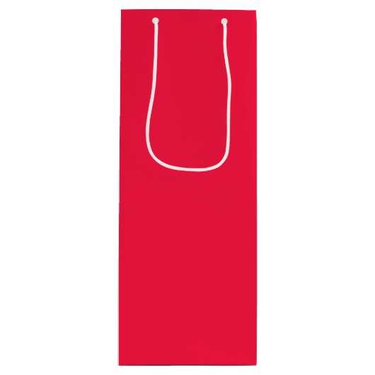 Sac Cadeau Pour Bouteille Pastèque Rose Uni (Devant)