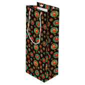 Sac Cadeau Pour Bouteille Pattern de Ethnic Brooches Seamless (Devant Angle)