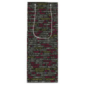 Sac Cadeau Pour Bouteille Patters de Developer (Devant)