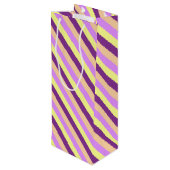 Sac Cadeau Pour Bouteille Pâturage Lilac (Dos Angle)