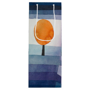 Sac Cadeau Pour Bouteille Paul Klee Messager de l'automne Bleu Moderne Abstr
