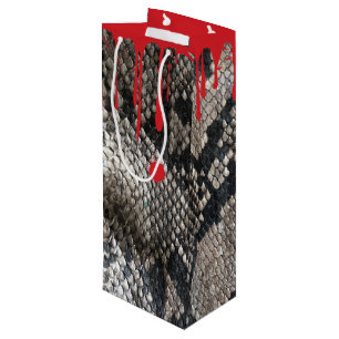 Sac Cadeau Pour Bouteille Peau de serpent python d'Halloween - Sang qui gout