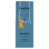 Sac Cadeau Pour Bouteille Pêche (Devant)