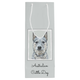 Sac Cadeau Pour Bouteille Peinture australienne sur le chien de bétail - Be