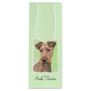 Sac Cadeau Pour Bouteille Peinture Irlandaise Terrier - Cute Original Chien