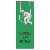 Sac Cadeau Pour Bouteille Pelouse Bowls (Devant)