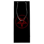 Sac Cadeau Pour Bouteille Pentagram Red Devil (Dos)