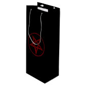 Sac Cadeau Pour Bouteille Pentagram Red Devil (Devant Angle)