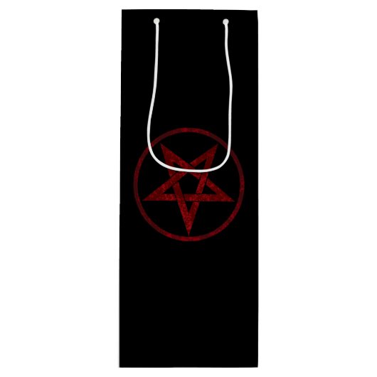Sac Cadeau Pour Bouteille Pentagram Red Devil (Devant)