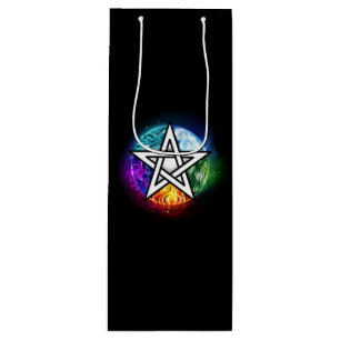 Sac Cadeau Pour Bouteille pentagramme du Wiccan