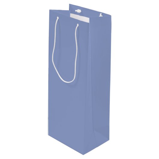 Sac Cadeau Pour Bouteille Periwinkle (Devant Angle)
