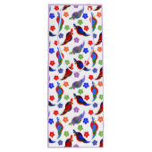 Sac Cadeau Pour Bouteille Perroquets et fleurs (Dos)