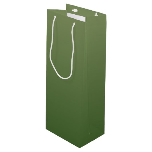 Sac Cadeau Pour Bouteille Personalized green (Devant Angle)