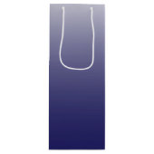 Sac Cadeau Pour Bouteille Personnalized gradient ombre navy blue (Devant)