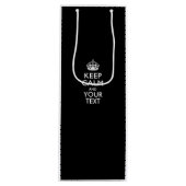Sac Cadeau Pour Bouteille Personnalized KEEP CALM AND Your Creative Text (Devant)