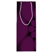 Sac Cadeau Pour Bouteille Pétale de papillon noir pourpre (Dos)