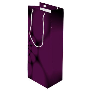 Sac Cadeau Pour Bouteille Pétale de papillon noir pourpre