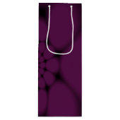 Sac Cadeau Pour Bouteille Pétale de papillon noir pourpre (Devant)