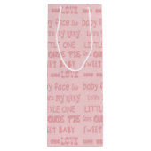 Sac Cadeau Pour Bouteille Petite Fille Bébé En Buggy Nouveau Bébé (Dos)