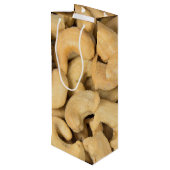 Sac Cadeau Pour Bouteille pile de noix de cajou (Dos Angle)