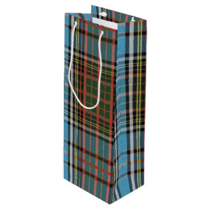 Sac Cadeau Pour Bouteille Plaid Christmas Tartan Clan Anderson