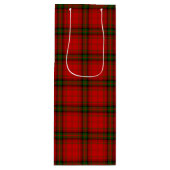 Sac Cadeau Pour Bouteille Plaque rouge vert tartan MacDougall (Devant)