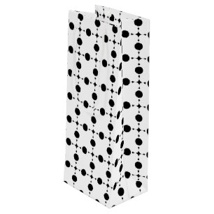 Sac Cadeau Pour Bouteille Points noirs, Motif à pois, Pois, Pointillé