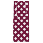 Sac Cadeau Pour Bouteille Pois blancs en Bourgogne (Dos)