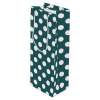 Pois blancs sur turquoise