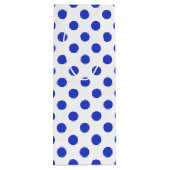 Sac Cadeau Pour Bouteille Pois bleu royal (Dos)