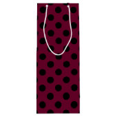 Sac Cadeau Pour Bouteille Pois noirs en Bourgogne (Dos)