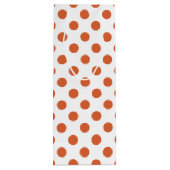 Sac Cadeau Pour Bouteille Pois orange brûlés (Dos)