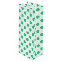 Pois verts et blancs