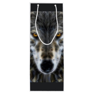 Sac Cadeau Pour Bouteille Portrait inspiré de conception de loup