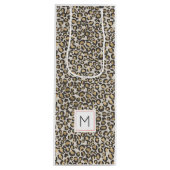 Sac Cadeau Pour Bouteille Poster de animal Leopard Initial Nuetrals Chic (Devant)