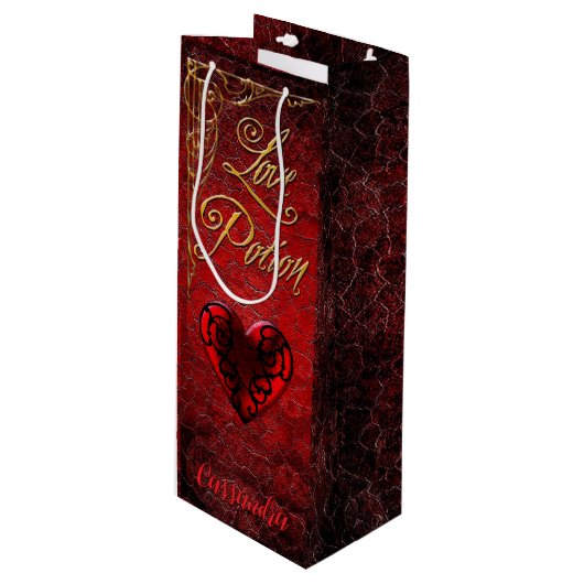 Sac Cadeau Pour Bouteille Potion d'amour de Goth Whimsical (Devant Angle)
