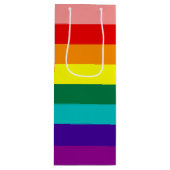 Sac Cadeau Pour Bouteille Premier drapeau de la Rainbow Pride (Devant)