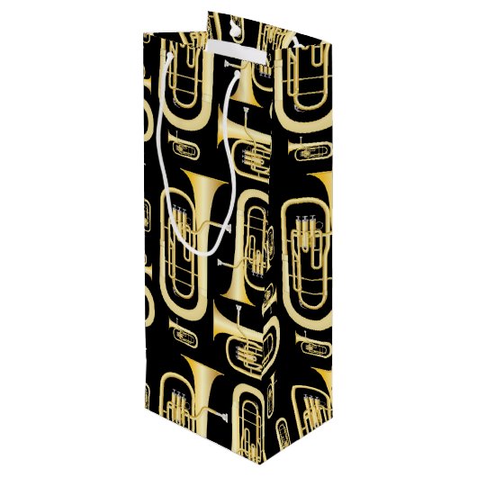 Sac Cadeau Pour Bouteille Professeur de bande musicale Baritone (Dos Angle)