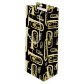 Sac Cadeau Pour Bouteille Professeur de bande musicale Baritone (Devant Angle)