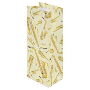 Sac Cadeau Pour Bouteille Professeur de groupe de musiciens de saxophone