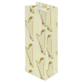 Sac Cadeau Pour Bouteille Professeur de musique musicale de Harp (Dos Angle)