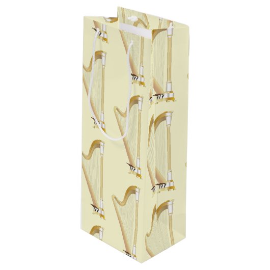 Sac Cadeau Pour Bouteille Professeur de musique musicale de Harp (Devant Angle)