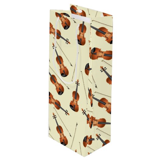 Sac Cadeau Pour Bouteille Professeur de musique violon (Devant Angle)