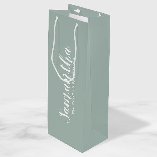 Sac Cadeau Pour Bouteille Proposition de Bridesmaid moderne