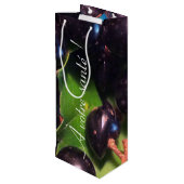 Sac Cadeau Pour Bouteille Raisins de vin (Dos Angle)