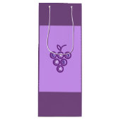 Sac Cadeau Pour Bouteille Raisins pourpres (Devant)